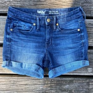 High Rise Jean Shorts